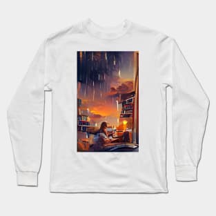 Midnight Library | National library week | literacy week Long Sleeve T-Shirt